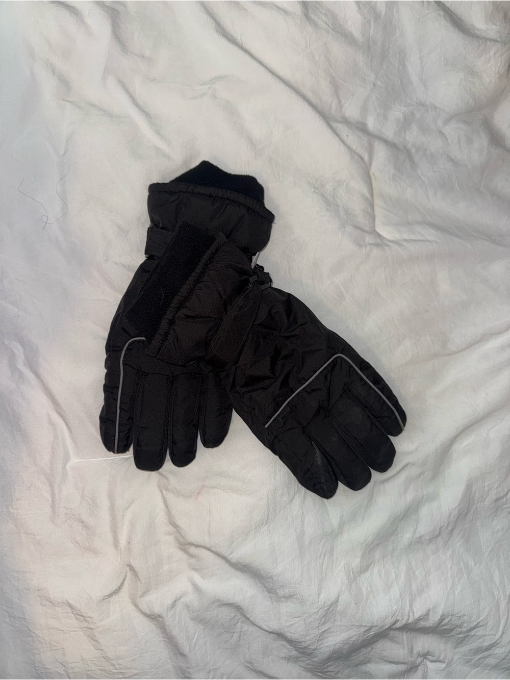Lands' End Black Men's Insulated Winter Gloves